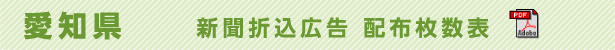 愛知県　新聞折込広告配布枚数表